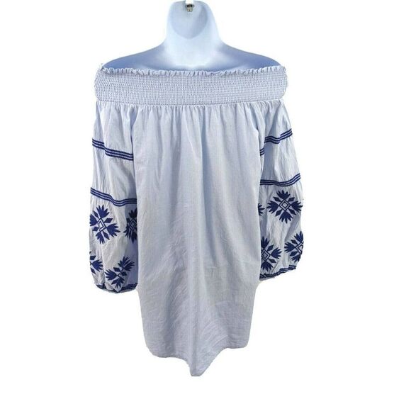 Anthropologie THML  Dress Off Shoulder Embroidered - Picture 2 of 12